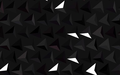 Dark Gray vector background with polygonal style.