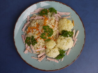 Blumenkohl mit Reis