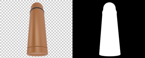 Insulated drink holder isolated on background with mask. 3d rendering - illustration