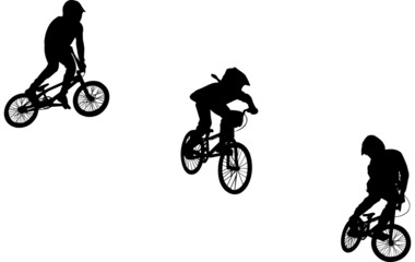 Obraz premium BMX Silhouette Vector 