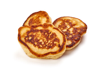 Delicious pancakes, isolated on white background. High resolution image.