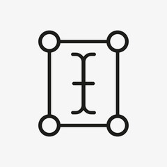 Text field input cursor button icon. Usage for web UI design.