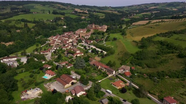 aerial view on saint antoine l'abbaye