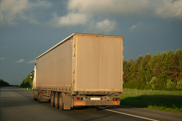 freight truck on the road