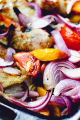 Peach Tomato Chicken Legs