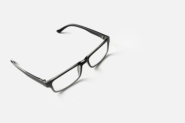 eyeglasses on the white. ophthalmology