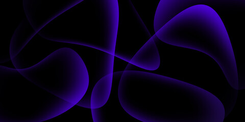 Shiny abstract background - liquid bubble shapes on fluid gradient with shadows and light effects