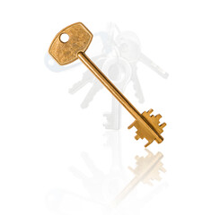 House keys isolated on white