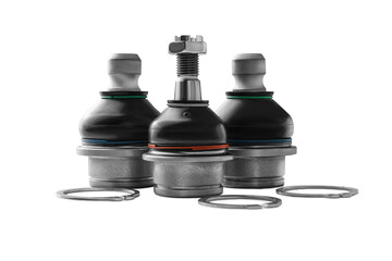 Spare parts. Ball joint isolated on white.