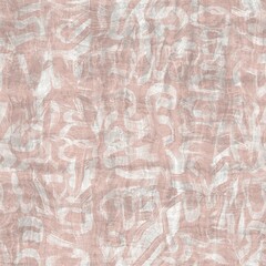 Fototapeta premium Seamless two tone hand drawn brushed effect pattern swatch. High quality illustration. Collage of minimal drawings arranged in a seamless pattern for print with fabric texture overlay. Rough scribble.