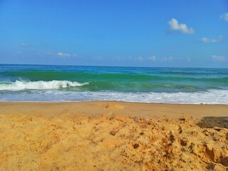 beach in the morning