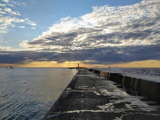 pier in the sea
