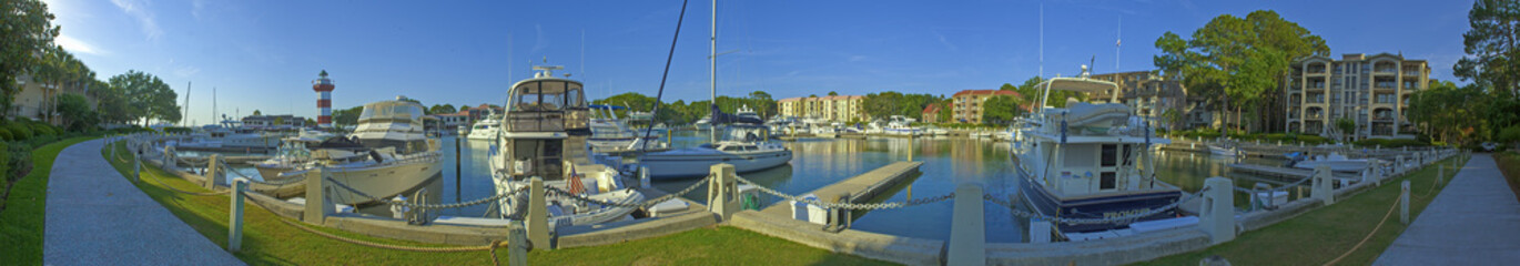 Fototapeta premium Hilton Head Island, South Carolina, USA, Harbor Town