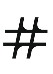 Obraz premium hastag con forma de velocidad