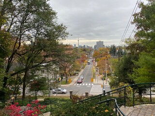 view of the city from the castle