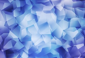 Light Pink, Blue vector low poly background.