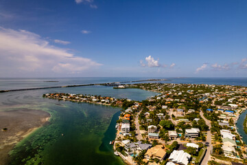 Fototapeta premium Duck Key in the Florida Keys aerial photo