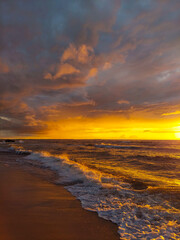 Fototapeta premium sunset on the beach