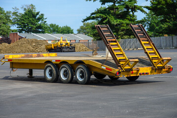trailer for transporting cars vehicle delivery heavy platform