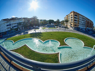 San Pedro Alcantara, Marbella, Spain- August 2, 2021. Boulevard de san pedro alcantara. Ideal place...