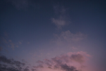 Fototapeta na wymiar The nature of twilight sky with cloud in sunset time, Sumava, czech republic
