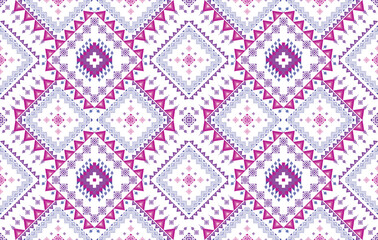 Ikat geometric Indian ethnic pattern design for background, fabric, clothing, wrapping, textile, texture, decoration, wallpaper, native, boho, mandala,  traditional embroidery vector background 