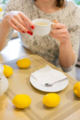 Чай, утро, лимон, здоровье, питание, диета, здоровье, детокс, диета