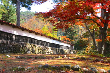 Fototapeta premium 秋の福満虚空蔵尊円蔵寺（福島県・柳津町）