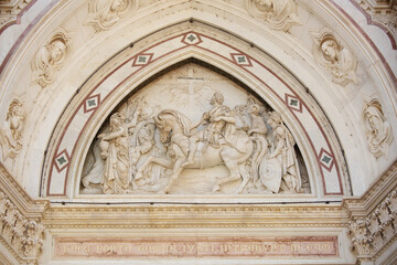 Fototapeta na wymiar Facade of Basilica De Sante