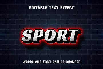 Sport text - neon text effect editable
