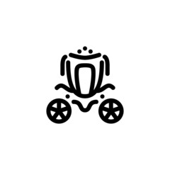 Carriage Monoline Icon Logo for Graphic Design