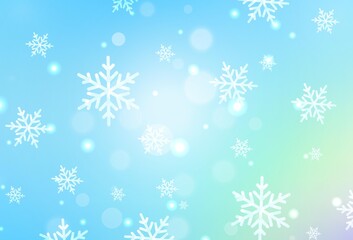 Light Blue, Green vector texture in birthday style.