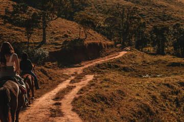 hiking in the mountains