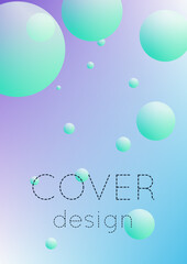 Cover fluid with round shapes