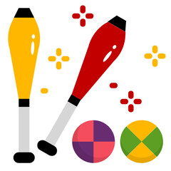 juggling flat icon