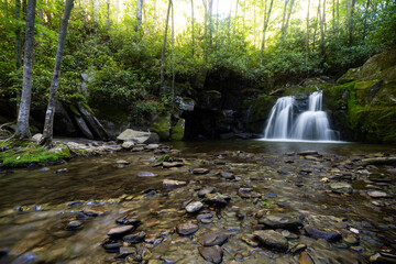 Indian Flats Falls in the Smoky Mountains