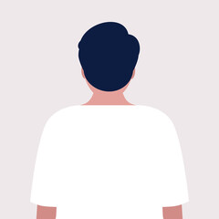 Back side of character