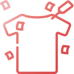 t shirt gradient icon