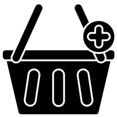 shopping basket solid icon