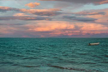 sunset in the sea