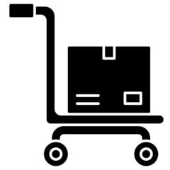 trolley solid icon