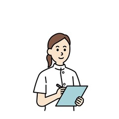 線画の医者と看護師のイラストまとめ