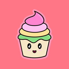 illustration of a cupcake