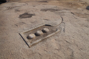 インド　世界遺産ハンピの建造物群