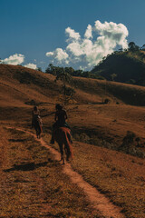 Fototapeta premium hiking in the mountains