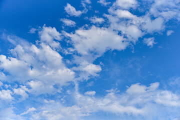blue sky with clouds
