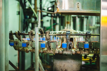 beverage liquid and water drink bottle background, plastic container package for industrial plant production factory, cleaning for transparent manufacturing technology