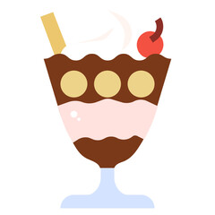 ice cream flat icon