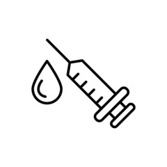 coronavirus vaccine icon vector line style