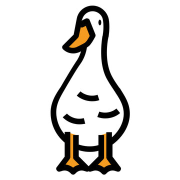 recommend clip art: duck line icon